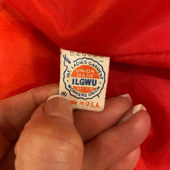 Count Romi Vintage Red Ultrasuede Lightweight Coat Duster 2 Pockets / Size 6 - Picture 14 of 14